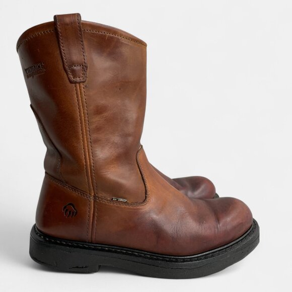 Wolverine Leather Western Cowboy Biker Engineer Work Boots Men's 8.5 M - Picture 2 of 16